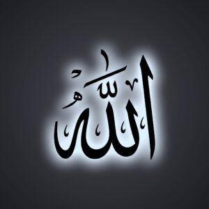 Allah Arabic Calligraphy LED Neon Wall Sign