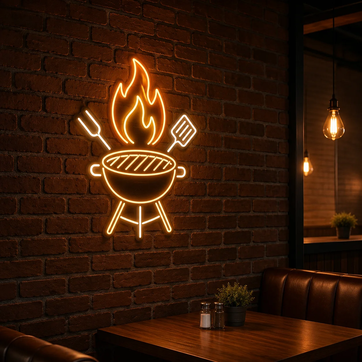 BBQ Grill LED Neon Sign