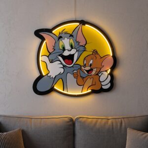 Classic Cartoon Duo LED Neon Sign