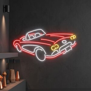 Classic Convertible Car LED Neon Sign