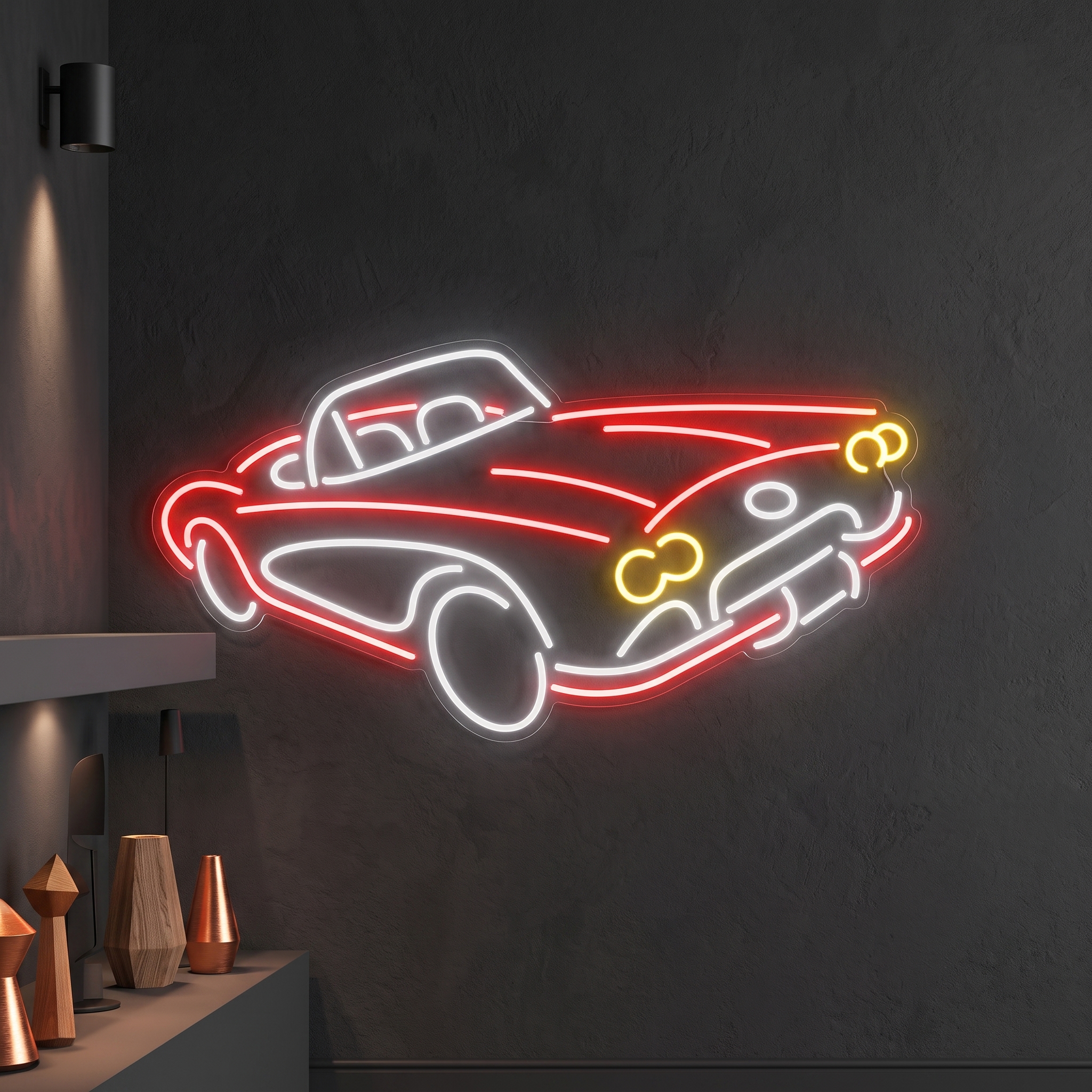 Classic Convertible Car LED Neon Sign