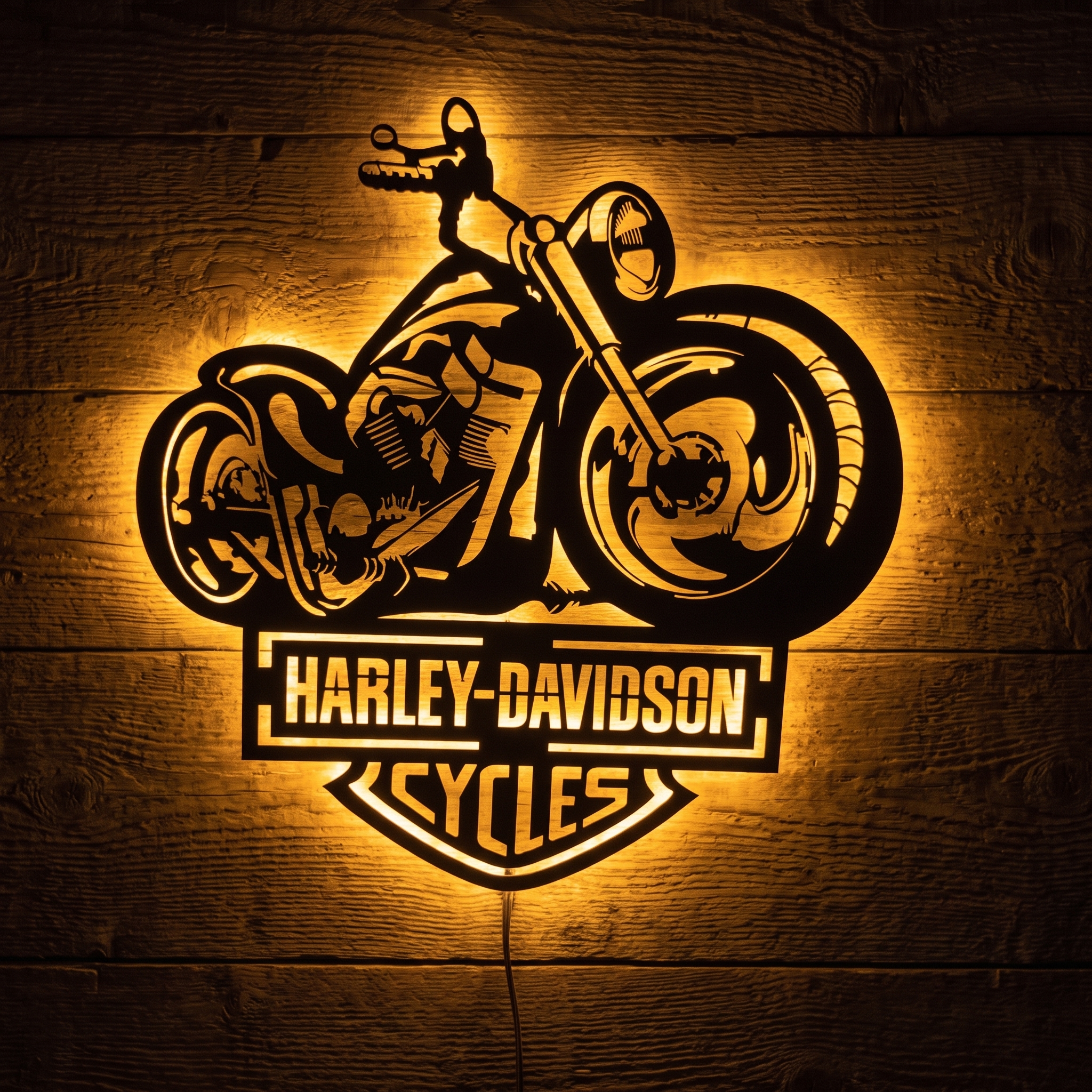 Classic Cruiser Motorcycle LED Neon Sign