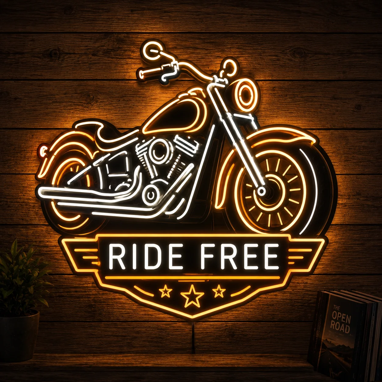 Classic Cruiser Motorcycle LED Neon Sign