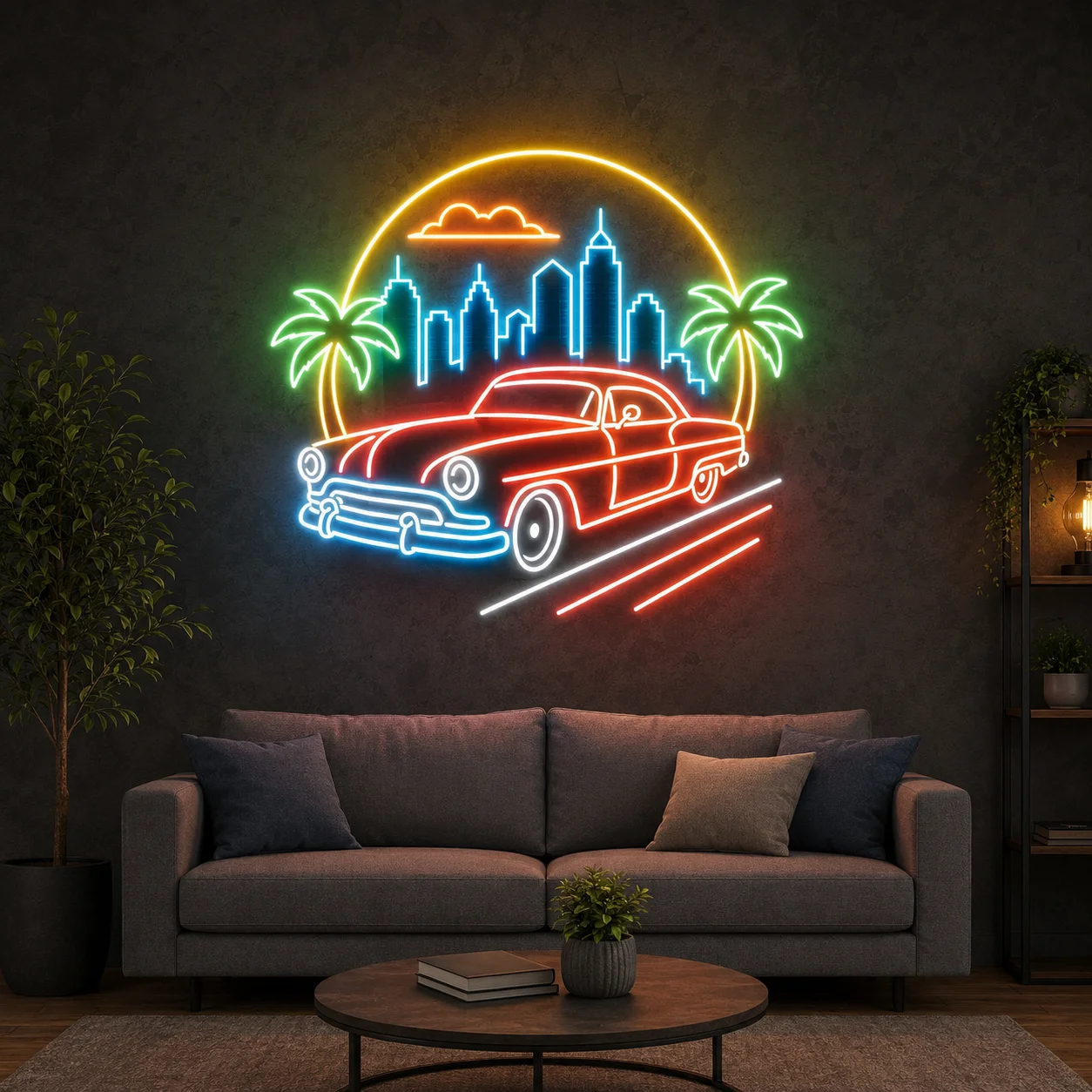 Classic Muscle Car LED Neon Sign