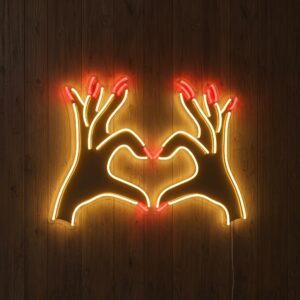 Heart Hands LED Neon Sign