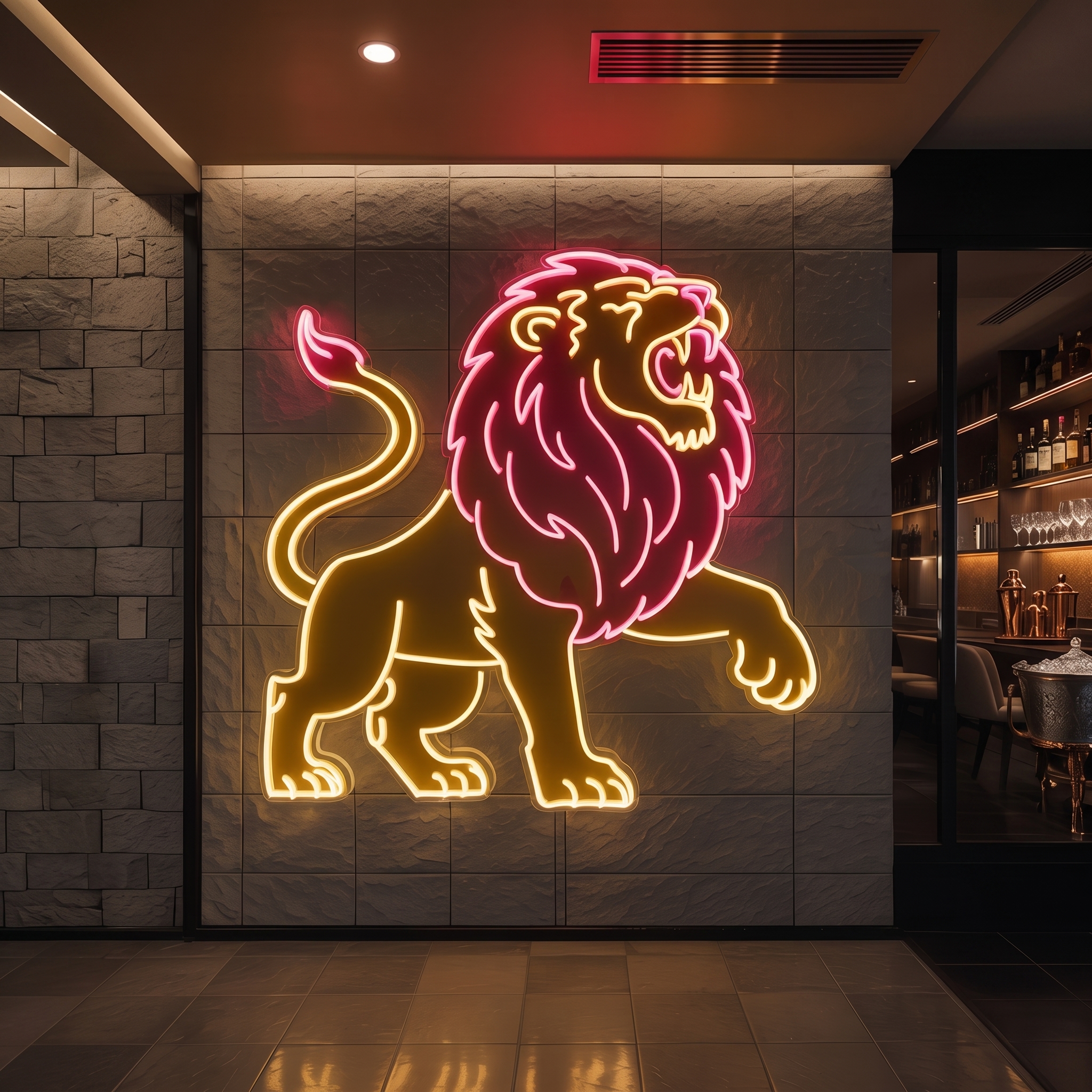 Majestic Lion LED Neon Sign