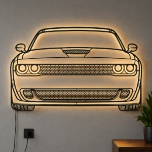 Muscle Car Front View LED Neon Sign