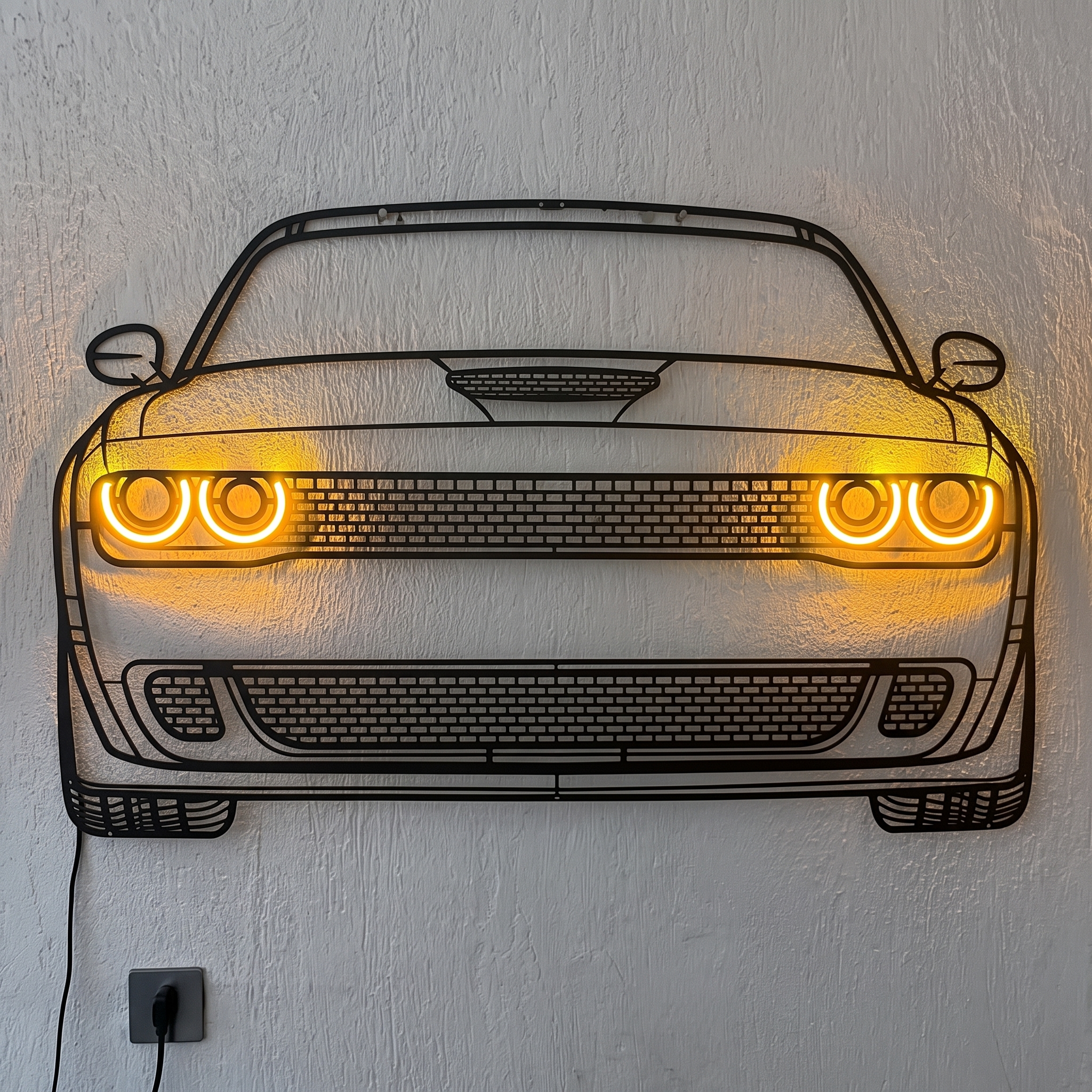 Muscle Car Front View LED Neon Sign
