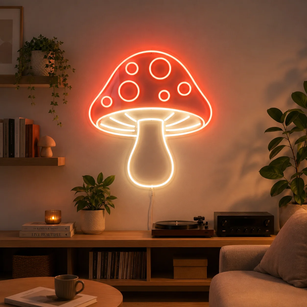 Psychedelic Mushroom LED Neon Sign