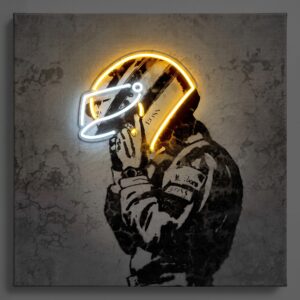 Racing Driver Helmet LED Neon Sign