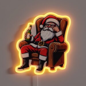 Relaxed Santa LED Neon Sign
