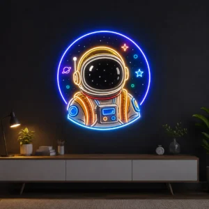 Space Astronaut LED Neon Sign