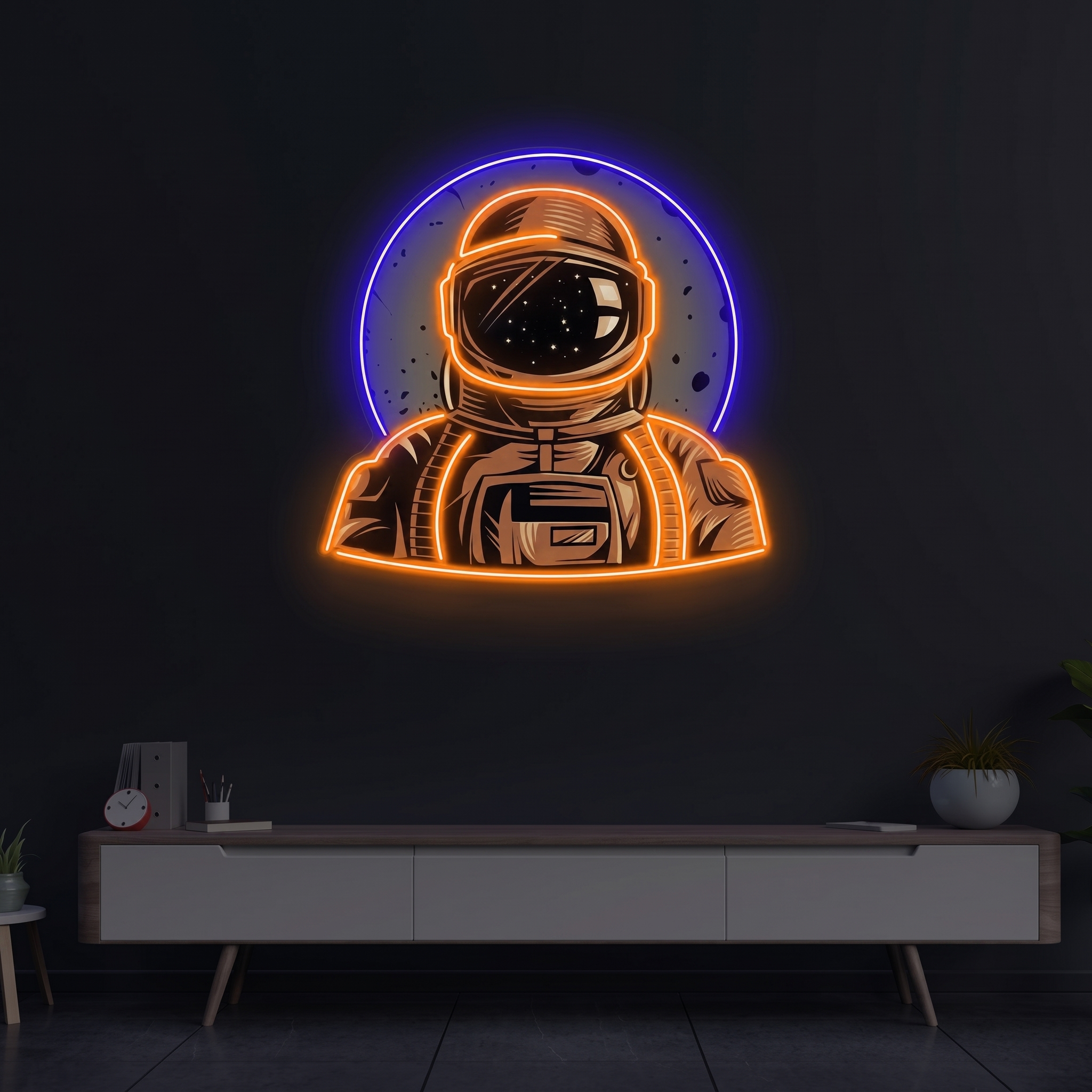 Space Astronaut LED Neon Sign