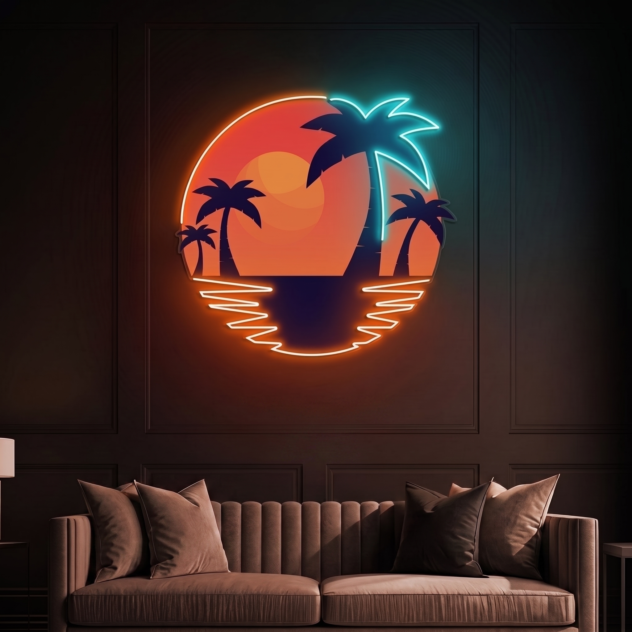 Tropical Sunset LED Neon Sign