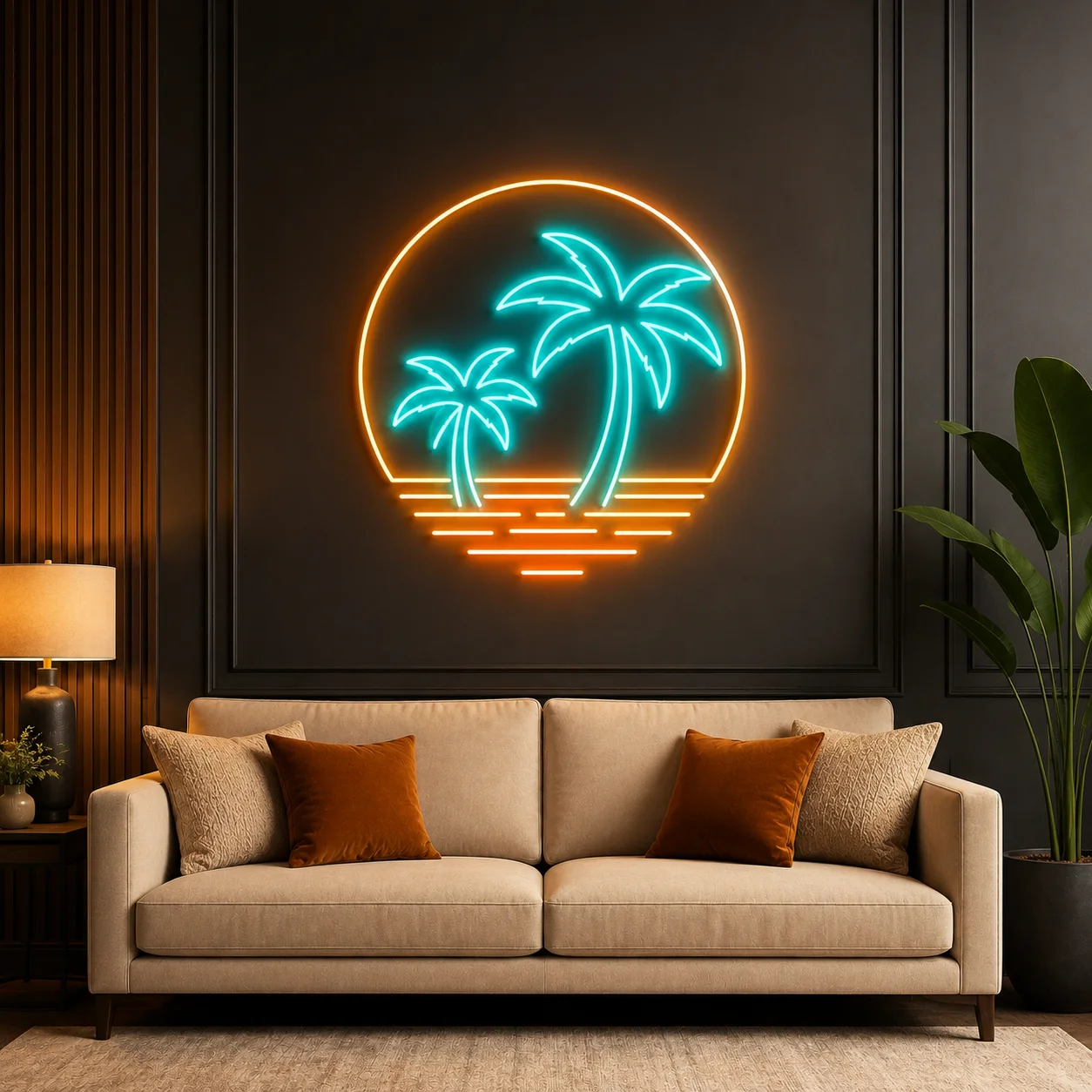 Tropical Sunset LED Neon Sign