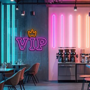 VIP Crown LED Neon Sign