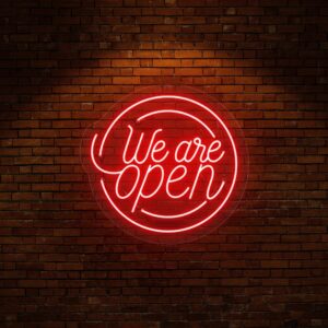 We Are Open LED Neon Sign