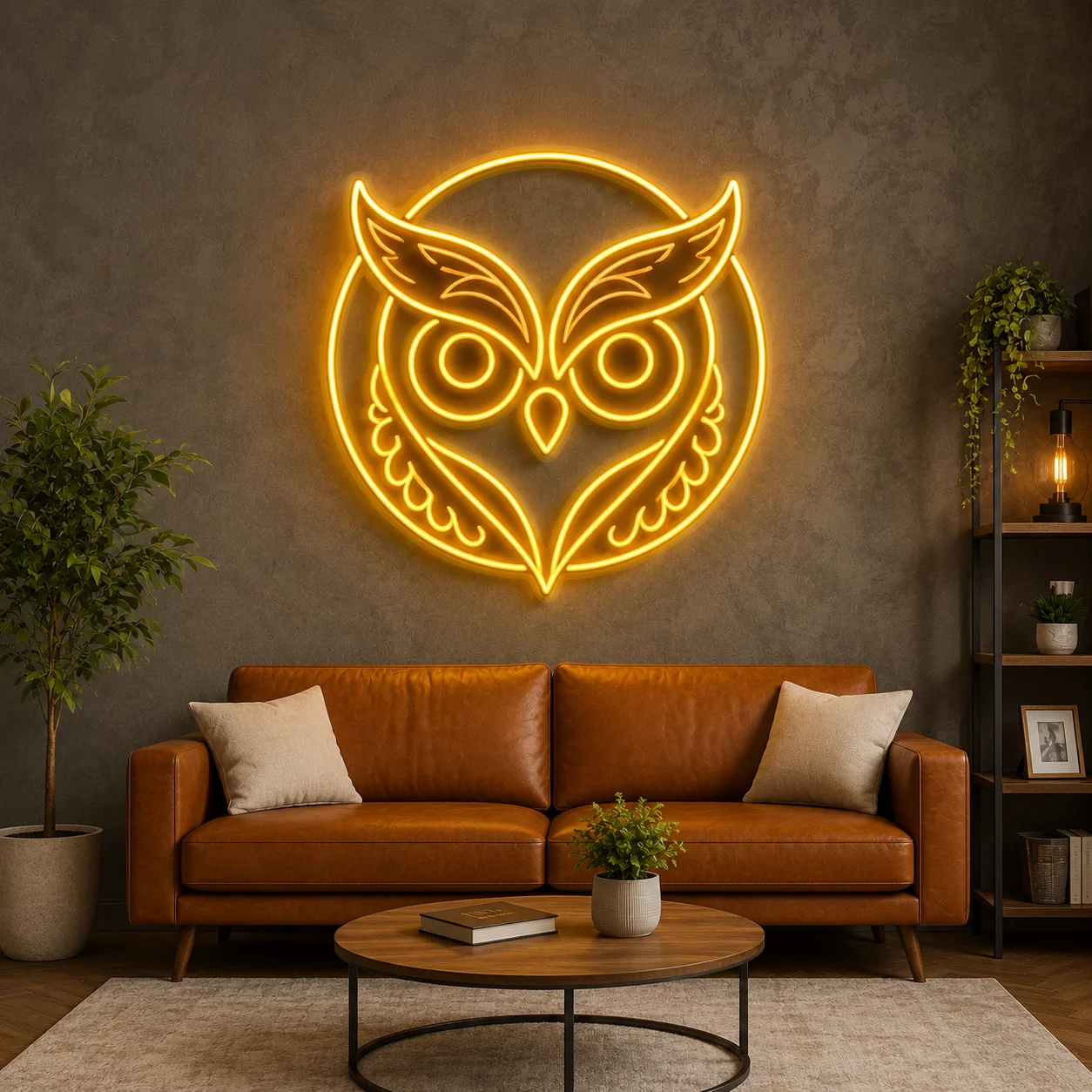 Wise Owl LED Neon Sign